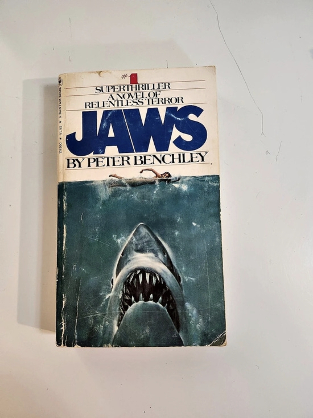 Bantam Books Jaws Peter Benchley Vintage Paperback Book